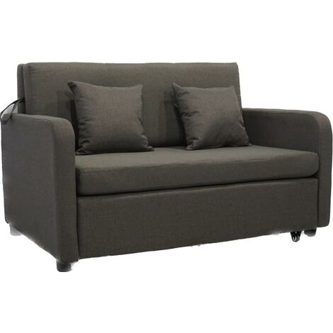Divano Sof Bed Colore Grigio 138X93X83 cm Letto 2 Piazze ITALFROM