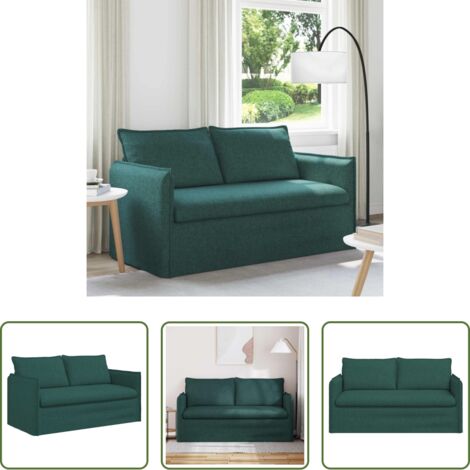 Divano verde scuro -  Divano Verde Scuro 156 x 82 x 85 cm Tessuto