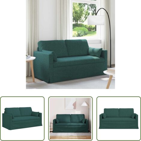 Divano verde scuro -  Divano Verde Scuro 158 x 78 x 80 cm Tessuto