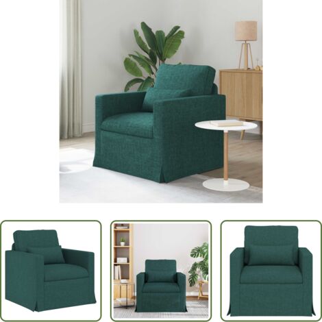 Divano verde scuro -  Divano Verde Scuro 78 x 78 x 80 cm Tessuto