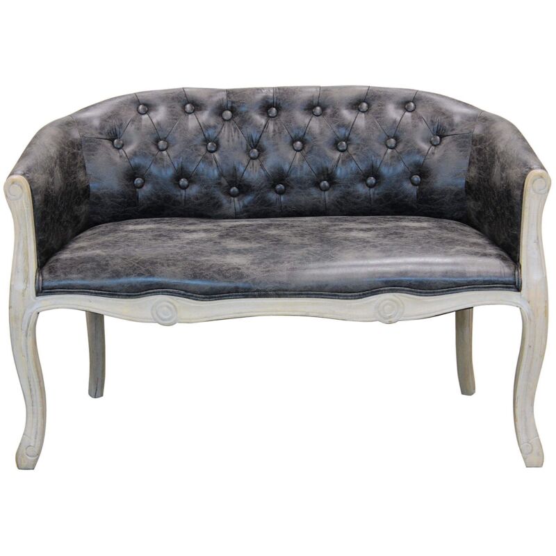 Divano vintage in ecopelle di design moderno