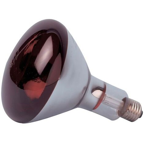 Ampoule à incandescence Infrarouge E27 230V 64lm 100W 1500K Rouge