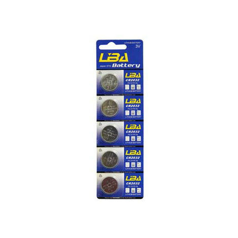 divers Pile Bouton lithium (CR2032) 3V, 5 pièces en blister (CR2032 B5)