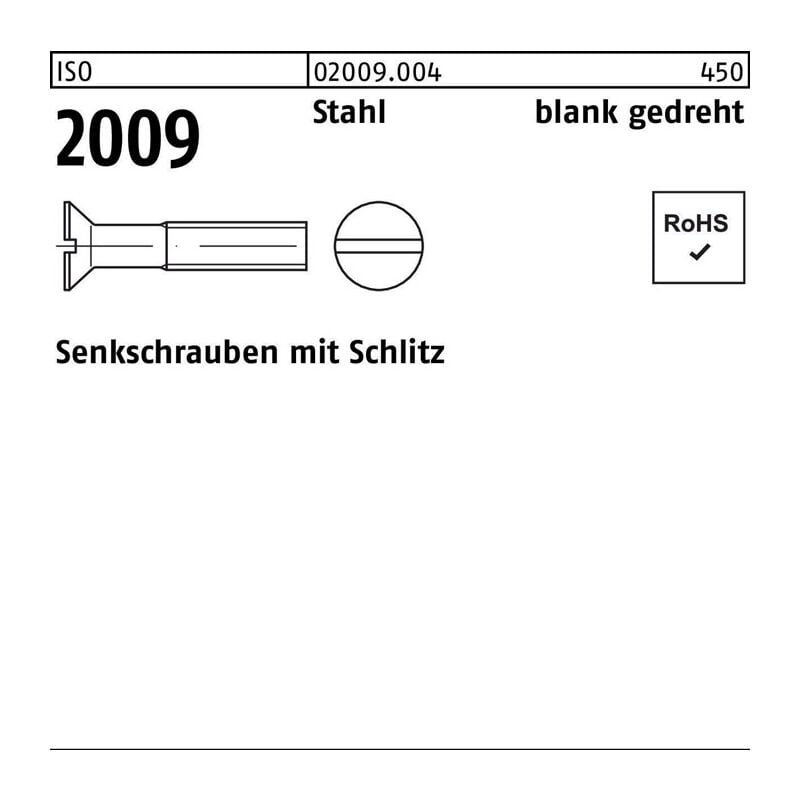 020090040014006 Senkschraube iso 2009 m.Schlitz m 1,4 x 6 Stahl blank gedreht | 04051426672964 020090040014006 Senkschraube iso 2009 m.Schlitz m 1,4 x 6 Stahl blank gedreht | 04051426672964
