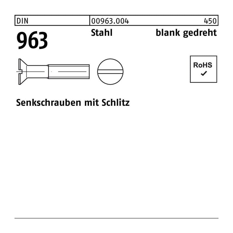 009630040016016 Senkschraube din 963 Schlitz m 1,6 x 16 Stahl gedreht | 04043952315255 009630040016016 Senkschraube din 963 Schlitz m 1,6 x 16 Stahl gedreht | 04043952315255