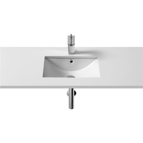 DIVERTA - ROCA lavabo en porcelaine à poser ou à encastrer