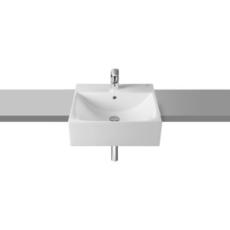DIVERTA - ROCA lavabo semi-encastré en porcelaine à poser