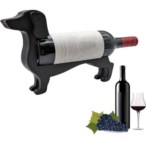 XVX Divertente portabottiglie di vino bassotto, organizzatore di bottiglie di vino, portabottiglie di vino, organizzatore di bottiglie.