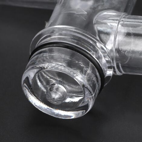 Diverter de Prélèvement Laitier HL MP47A en Plastique Alimentaire pour Machine de Traite, Dimens. 8.5x8.5cm, Tube 2cm, 37g, Étrier avec Joint Anti-Fuite pour Équipement Agricole Bovins, Ovins, Chevaux