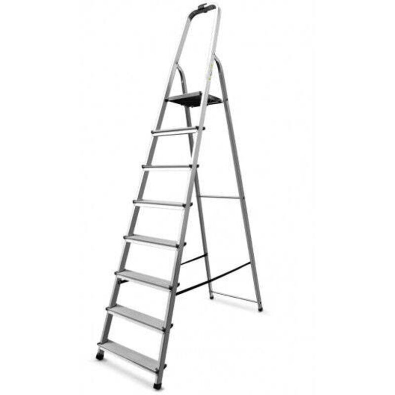 Divina Home Échelle domestique en aluminium 8 marches DH89727