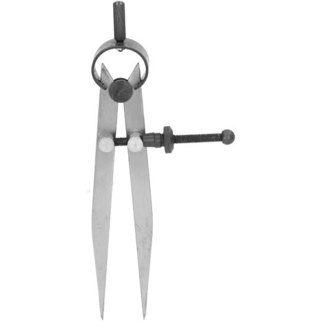 Diviseur à ailes pour cuir, outil de mesure en acier pour artisanat, compas de précision pour le travail du cuir et le dessin technique.