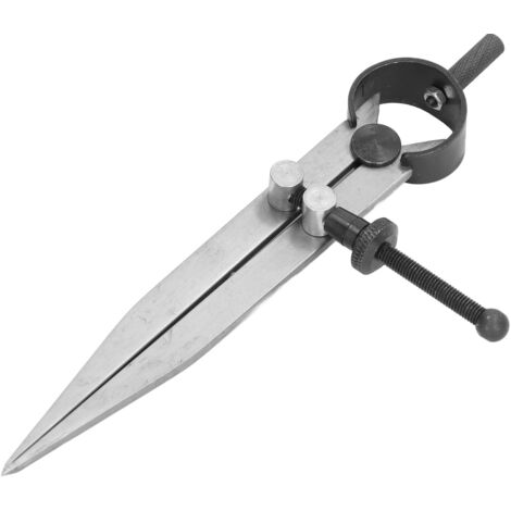 Diviseur à ailes pour cuir, outil de mesure en acier pour artisanat, compas de précision pour le travail du cuir et le dessin technique.