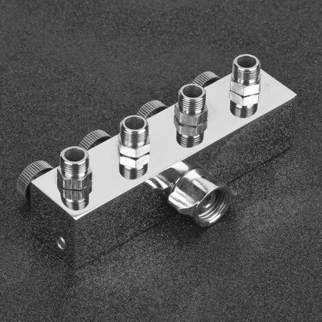 Diviseur de Boyau d'Air en Aluminium Réglable pour Aérographe - Connecteur Multifonction