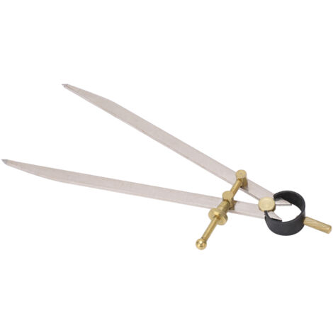Diviseur de cuir en or ajustable avec verrouillage, haute précision anti-rouille pour maroquinerie DIY, longueur 250 mm.
