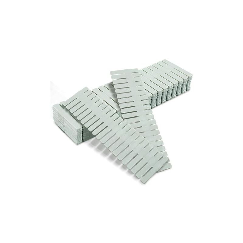 Diviseurs de tiroir, séparateurs de Compartiment de Grille de tiroir, Plastique Organiseur de tiroir, 16 pièces de séparateurs Verts, réglables Fei Yu