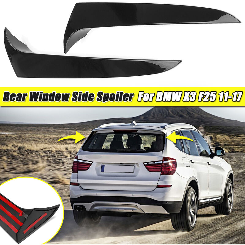 

Divisor de aire del alerón lateral de la ventana trasera 2 uds para BMW X3 F25 2011-2017