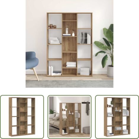Divisor de espacio -  Divisor espacio/estantería aglomerado roble artesanal