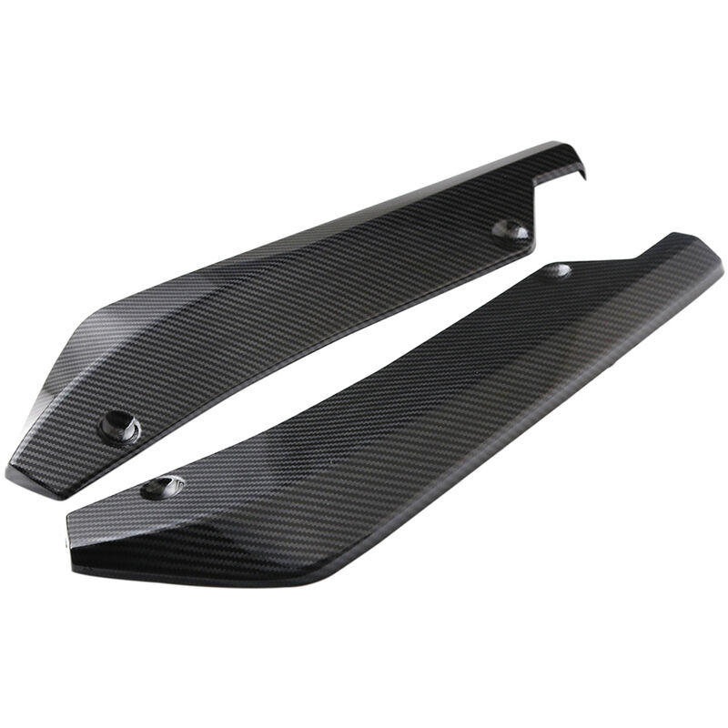 

Asupermall - Divisor de labios del parachoques trasero Aletas de guardabarros laterales de coche universal Spoiler de labios del cuerpo Protector de