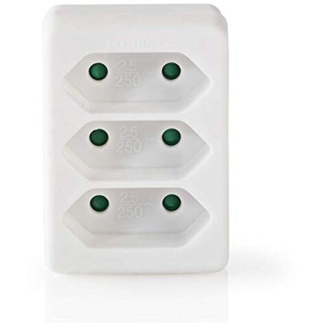 Divisor de Toma de Corriente  3 Tomas  Conector
