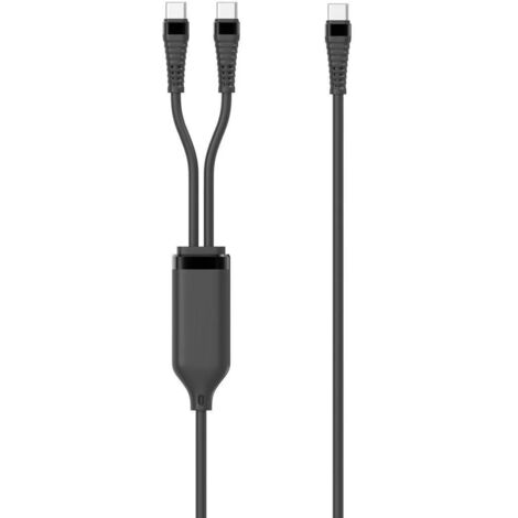 Divisor MicroConnect 1x USB-C a 2x USB-C PD100W, 1,55 m, MC-2XUSBC-100W