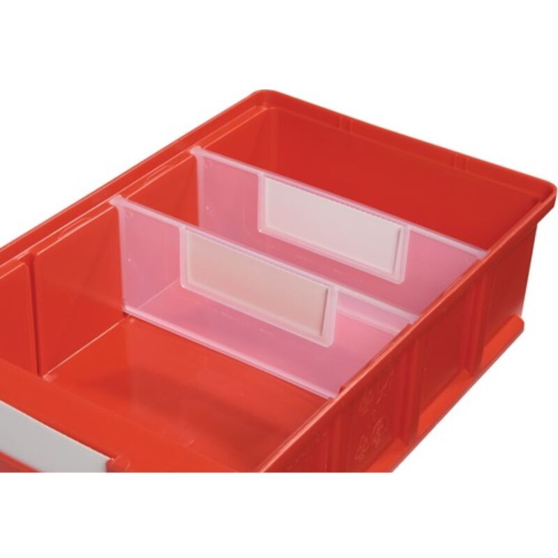 Divisor para papelera L.230mm H.132mm polipropileno transparente cerrado 1 BT-25 st