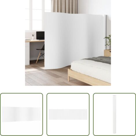 Divisore ambienti -  Divisorio Ambienti Bianco Larghezza 600 cm Altezza 165 cm in Bambù
