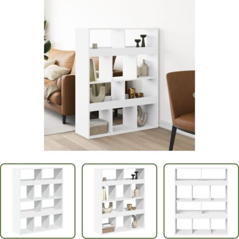 Divisore ambienti -  Divisorio Stanza Bianco 100x33x125,5 cm in Truciolato