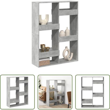 Divisore in truciolato -  Divisorio Grigio Cemento 100x33x135 cm in Truciolato