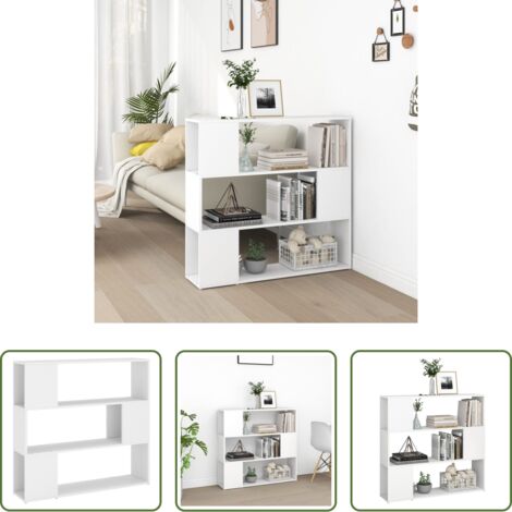 Divisore -  Libreria/Divisorio Bianco 100x24x94 cm