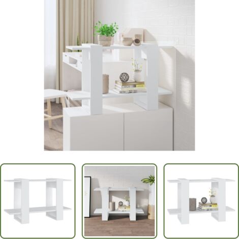 Divisore -  Libreria/Divisorio Bianco 80x30x51 cm