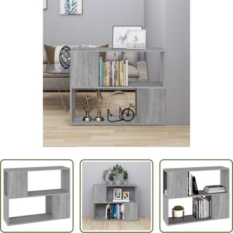 Divisore -  Libreria/Divisorio Grigio Sonoma 80x24x63 cm