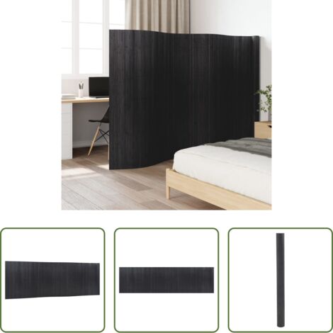 Divisore per ambienti -  Divisorio Ambienti Grigio Larghezza 600 cm Altezza 165 cm in Bambù
