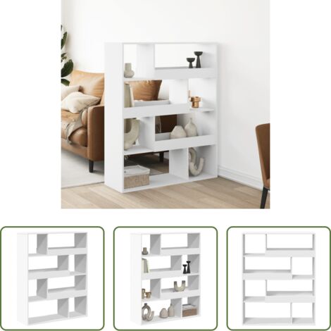 Divisore per ambienti -  Divisorio Stanza Bianco 100x33x125,5 cm in Truciolato
