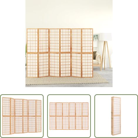 Divisore per interni -  Divisorio Pieghevole 6 Pannelli Stile Giapponese 240x170 cm