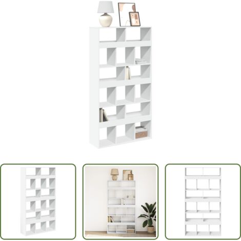 Divisore stanza -  Divisorio Stanza Bianco 100x33x187,5 cm in Truciolato