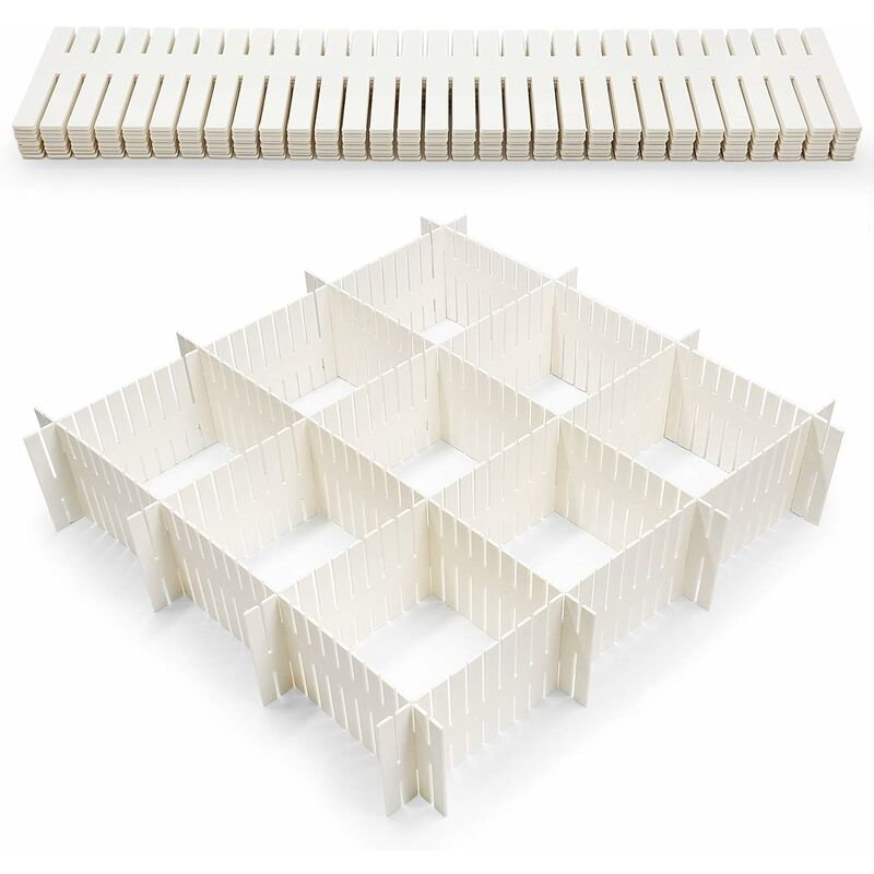 Divisori per cassetti a 8 pezzi, organizer per