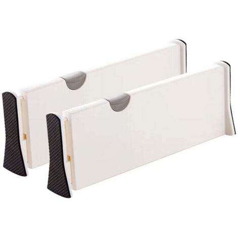 Divisori per cassetti, divisori regolabili per cassetti, per riporre oggetti in cucina, camera da letto, cassettiera, armadio, ufficio, confezione da 2