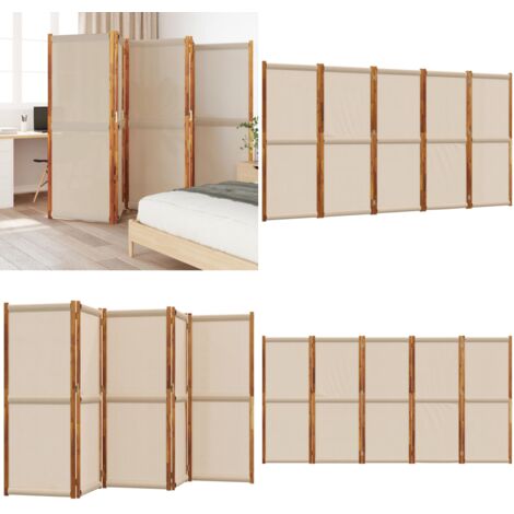 Divisorio a 5 Pannelli Tortora 350x180 cm - Separazione interna - Separazione esterna