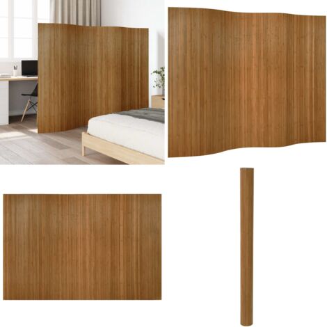 Divisorio Ambienti Marrone Larghezza 250 cm Altezza 165 cm in Bambù - Divisore per ambienti - Divisore in bambù