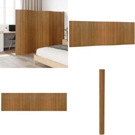 Divisorio Ambienti Marrone Larghezza 600 cm Altezza 165 cm in Bambù - Divisore per ambienti - Divisore in bambù