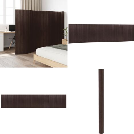 Divisorio Ambienti Marrone Scuro Larghezza 800 cm Altezza 165 cm in Bambù - Divisore per ambienti - Divisore in bambù