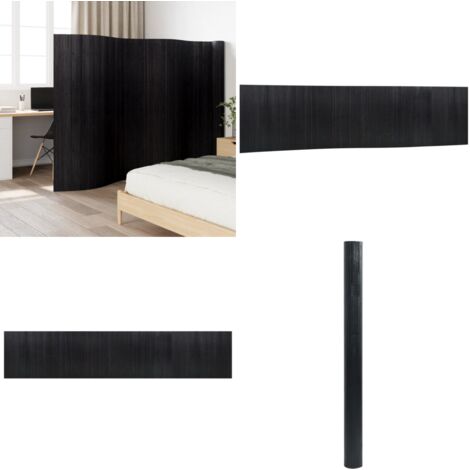 Divisorio Ambienti Nero Larghezza 800 cm Altezza 165 cm in Bambù - Divisore per ambienti - Divisore in bambù