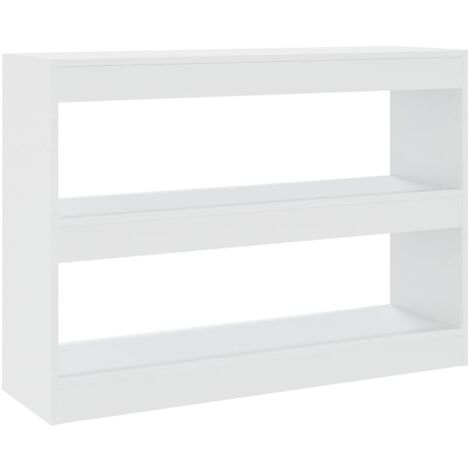 Divisorio con 2 ripiani design libreria moderna vari colori disponibili colore : Bianco