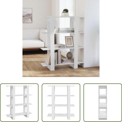Divisorio -  Libreria/Divisorio Bianco 100x30x123,5 cm