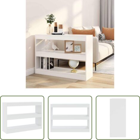 Divisorio -  Libreria/Divisorio Bianco 100x30x72 cm