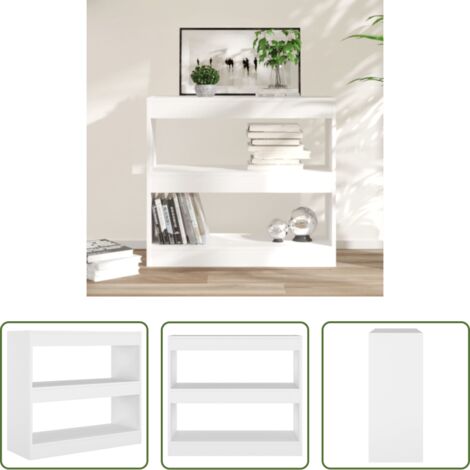 Divisorio -  Libreria/Divisorio Bianco 80x30x72 cm