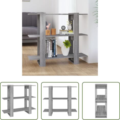 Divisorio -  Libreria/Divisorio Grigio Sonoma 100x30x87 cm