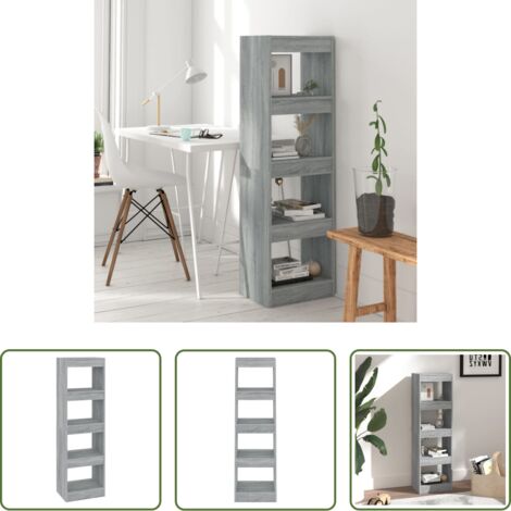 Divisorio -  Libreria/Divisorio Grigio Sonoma 40x30x135 cm