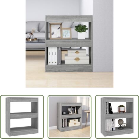 Divisorio -  Libreria/Divisorio Grigio Sonoma 60x30x72 cm
