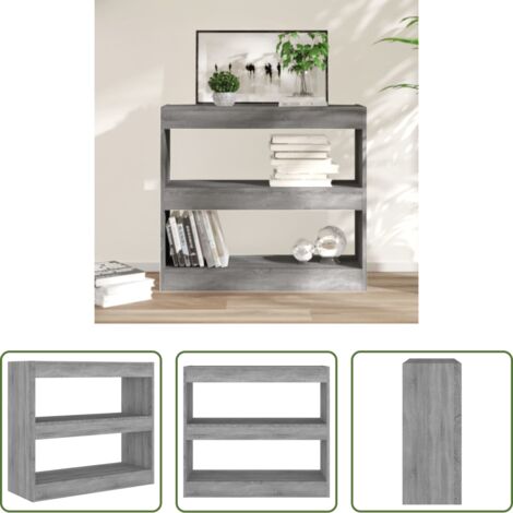Divisorio -  Libreria/Divisorio Grigio Sonoma 80x30x72 cm